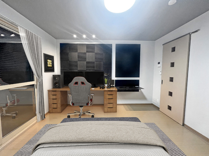 メゾンモナリエの洋室|※写真の家具はイメージです。実際には付いていません