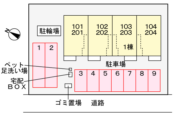エクラの区画図