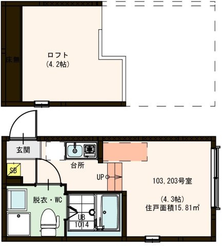 【間取り】 | Sky LandⅢ