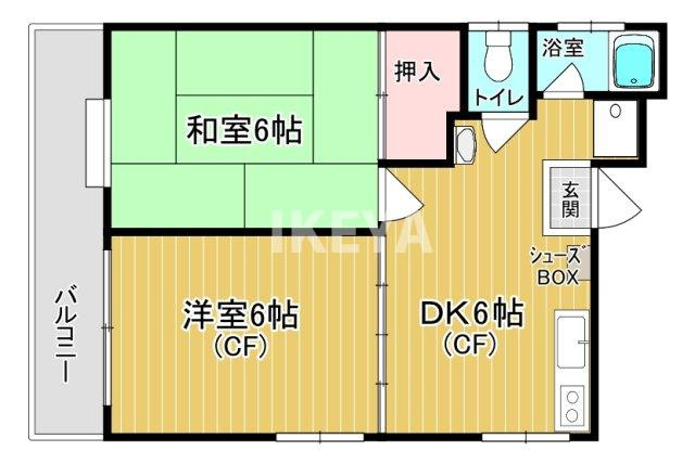 ファミールK&Mの間取り