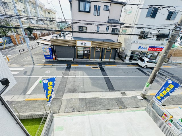 葛飾区水元２丁目新築戸建【水元小学校：10分】の展望|バルコニーより道路側眺望