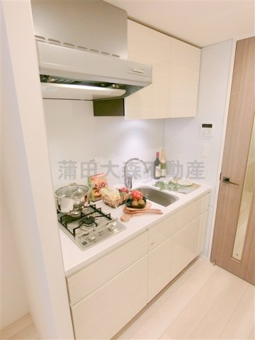 パークリュクス蒲田1丁目のキッチン|2口ガス