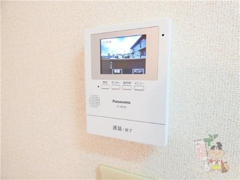 マメゾン三野のセキュリティ|カメラ付インターホン