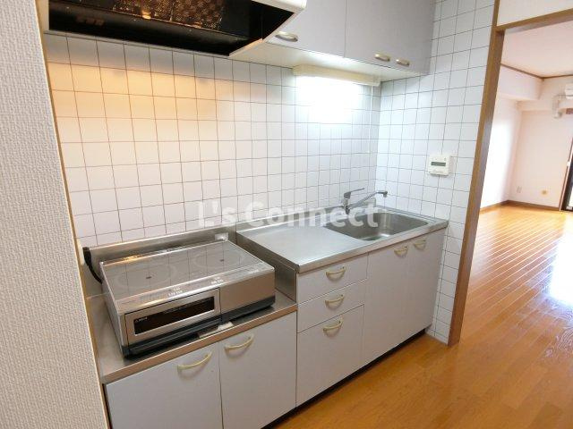 【キッチン】 | グランビュー八乙女中央 | ２口ガスコンロ設置可能なキッチン。