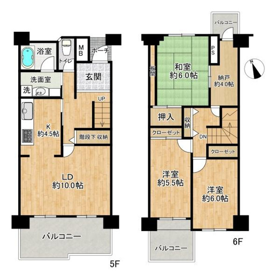 【間取り】 | 研究学園6団地530号棟