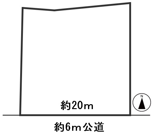 ６４５８８　揖斐郡池田町八幡土地の区画図
