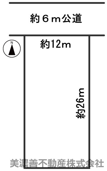 ６４７７２　岐阜市上土居土地の区画図