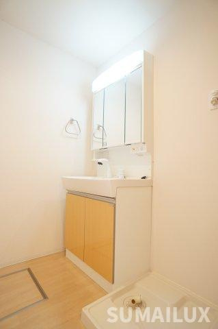 熊本市南区八幡１０丁目のアパートの独立洗面台