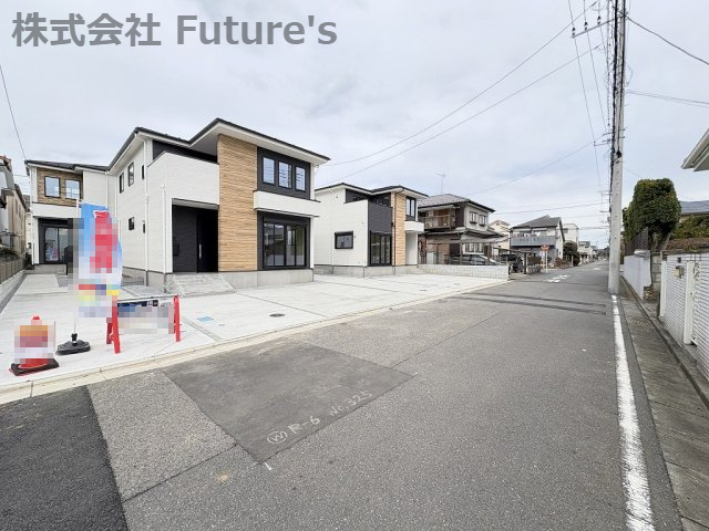 三郷市早稲田4丁目　新築戸建　全4棟　1号棟の前面道路含む現地写真|前面道路含む現地写真です。