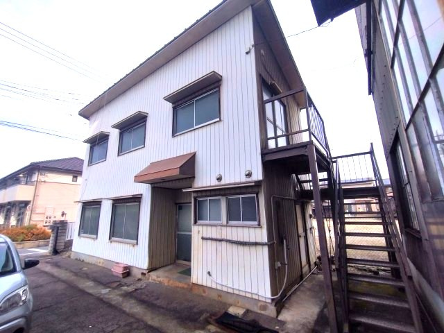 西尾市平坂貸工場の外観|2階建　事務所