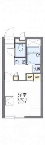 レオパレスヒルズ稗田の間取り