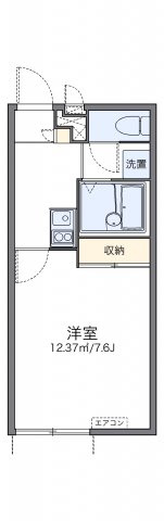 レオパレスサンフラワー向洋の間取り
