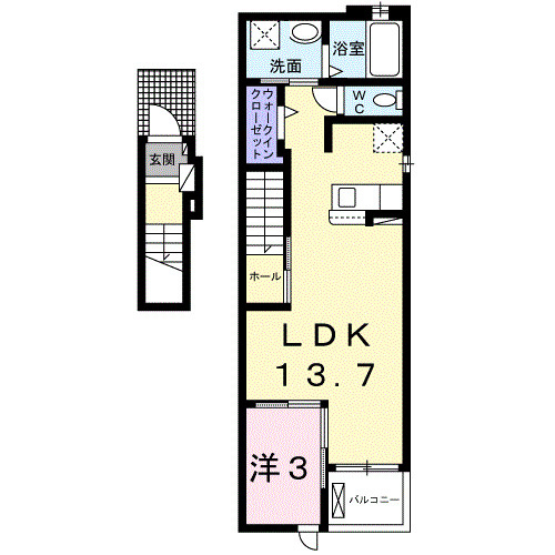 フェリーチェ　Ⅰの間取り