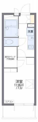 レオパレスマリーンブルーの間取り