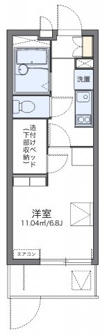 レオパレス長府駅の間取り