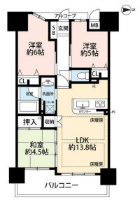 【間取り】 | グランアッシュ寝屋川シティマークノースリッジ