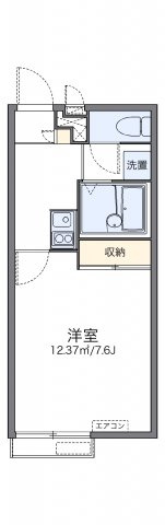 レオパレスサンフラワー向洋の間取り