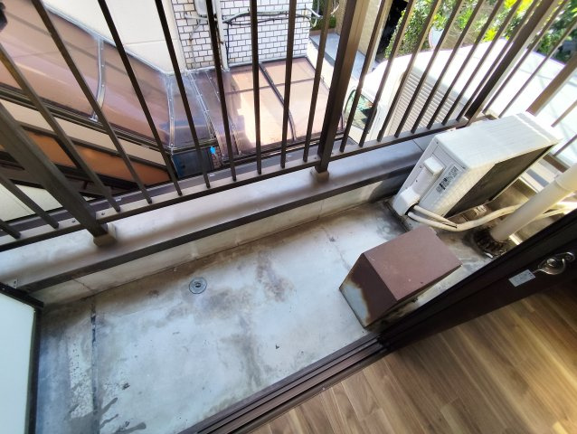 つくばハイツ2のバルコニー