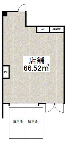 堺市北区北長尾町　貸店舗の間取り
