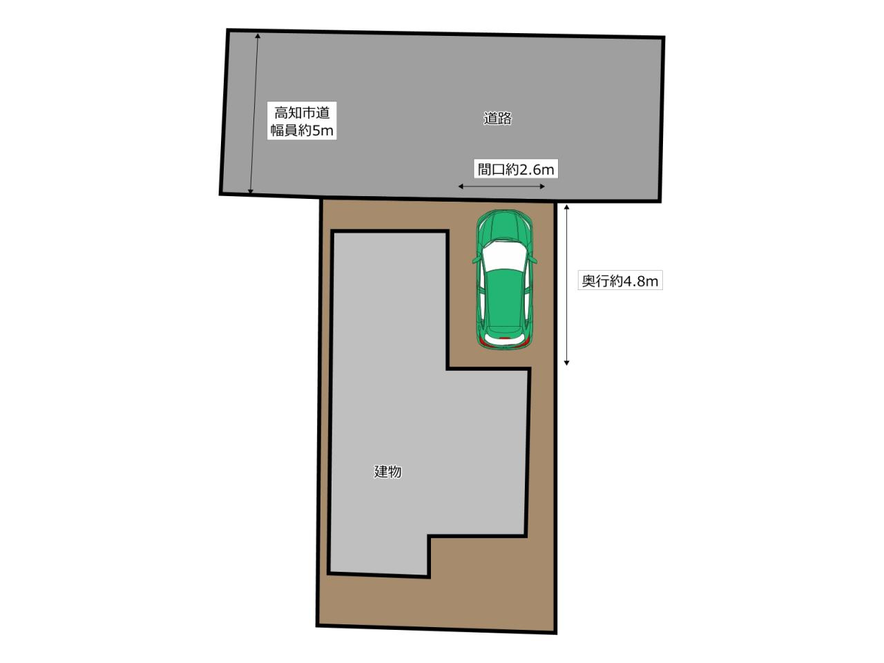 高知市中秦泉寺　中古戸建の区画図