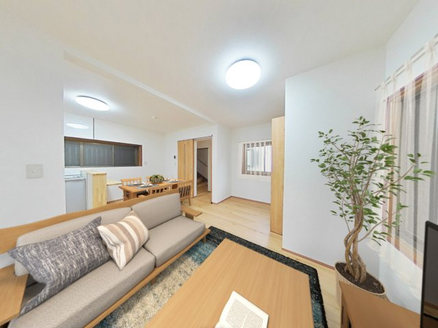 高知市中秦泉寺　中古戸建の居間・リビング|CG