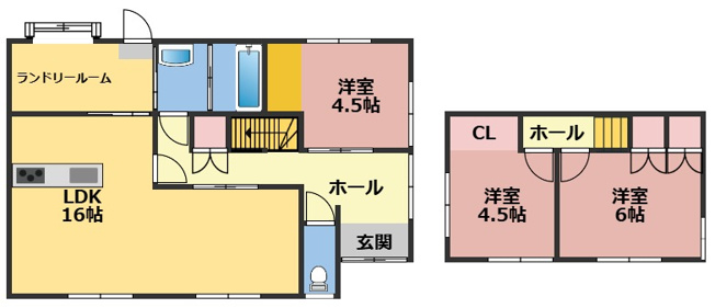 【間取り】 | 生活のしやすさを重視した間取りとなっております。
