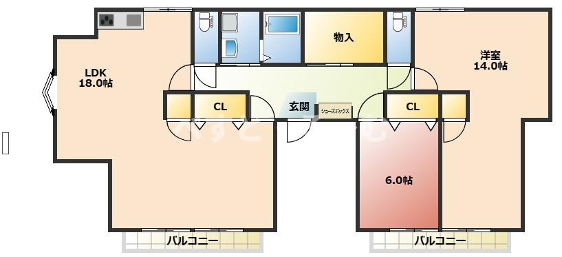 セラ西舞子Ⅳの間取り