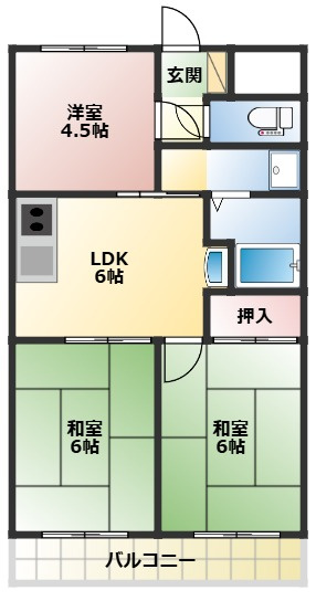 多聞ニューハイツの間取り