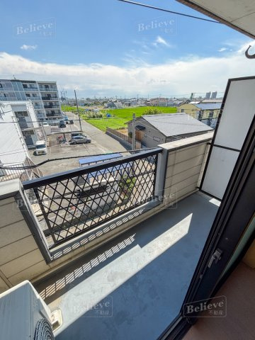 サンフィールドⅡのバルコニー|見晴らしの良いバルコニー♪