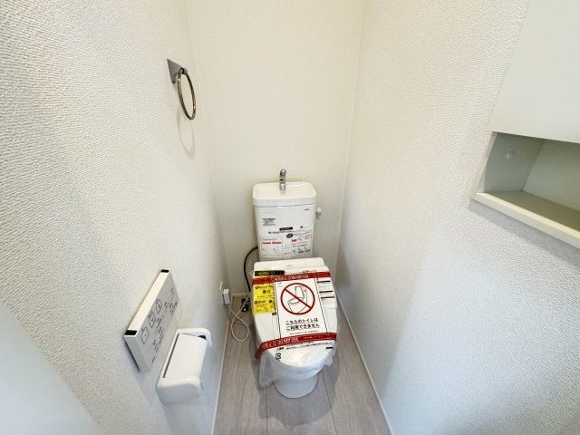 グラファーレ前橋市箱田町２期　２号棟のトイレ|2階トイレです。清潔感のある白を基調としています。