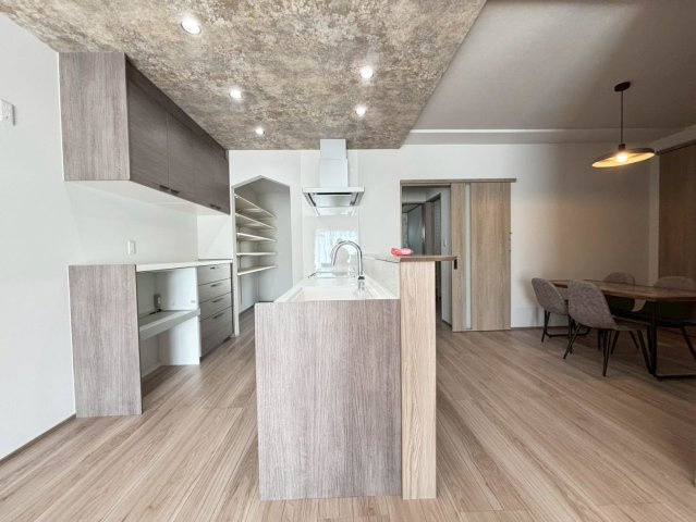 新築戸建　安八郡安八町南今ケ渕第１　全12区画分譲のキッチン|対面式キッチンでご家族の会話がはずみます！