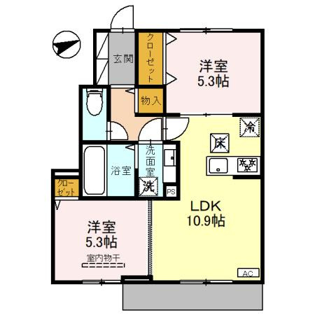 ソリッソ大久保町西嶋の間取り