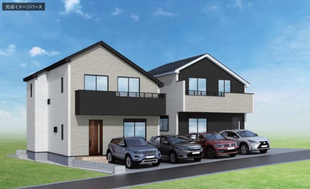 【横浜市旭区鶴ケ峰本町3丁目15-7全2棟新築戸建て】★仲介手数料無料★（今宿小学校・鶴ケ峯中学校）の外観パース