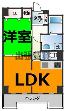 仲介手数料０円！シャンボール白川公園の間取り