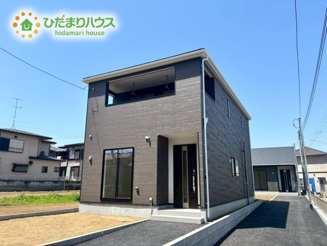 鴻巣市大間　第３　新築一戸建て　クレイドルガーデン　01の外観|地震に強いキューブ型のお家です。