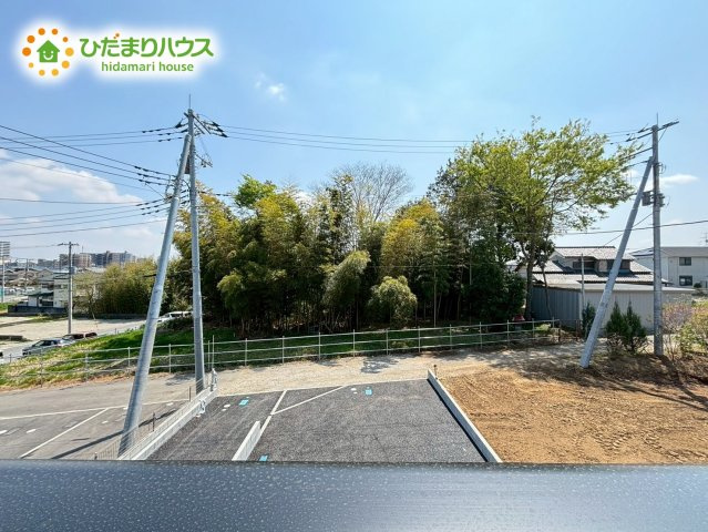鴻巣市大間　第３　新築一戸建て　クレイドルガーデン　01の展望|ごみごみしていない緑豊かな住環境。
お子様ものびのび育ちそうですね！