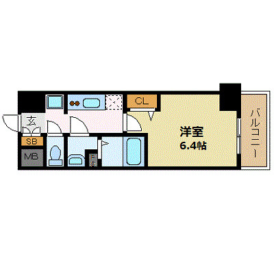 プレサンス神戸キュリオの間取り