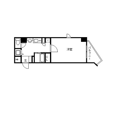神戸市中央区中町通３丁目の賃貸マンションの間取り