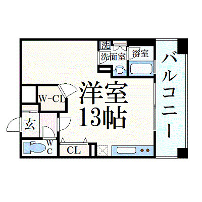 プレジール三ノ宮の間取り