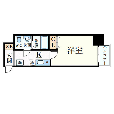 ダイドーメゾン神戸元町の間取り