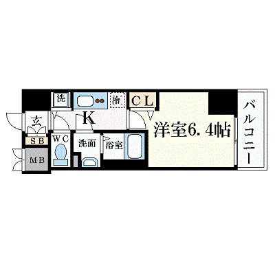 プレサンスみなと元町駅前の間取り