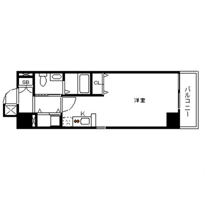 神戸市中央区磯辺通３丁目の賃貸マンションの間取り