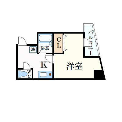 神戸市中央区相生町５丁目の賃貸マンションの間取り