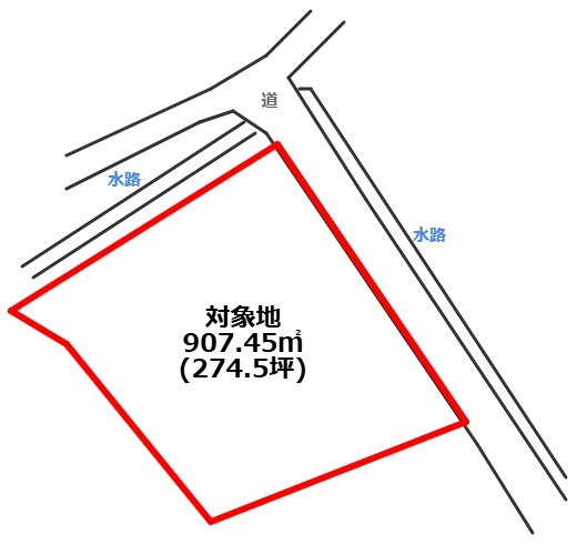 【土地図】 | 南区富合町上杉 | ※簡略図のため現況優先です
