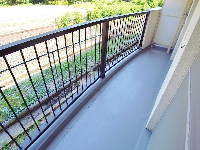 森本マンションのバルコニー