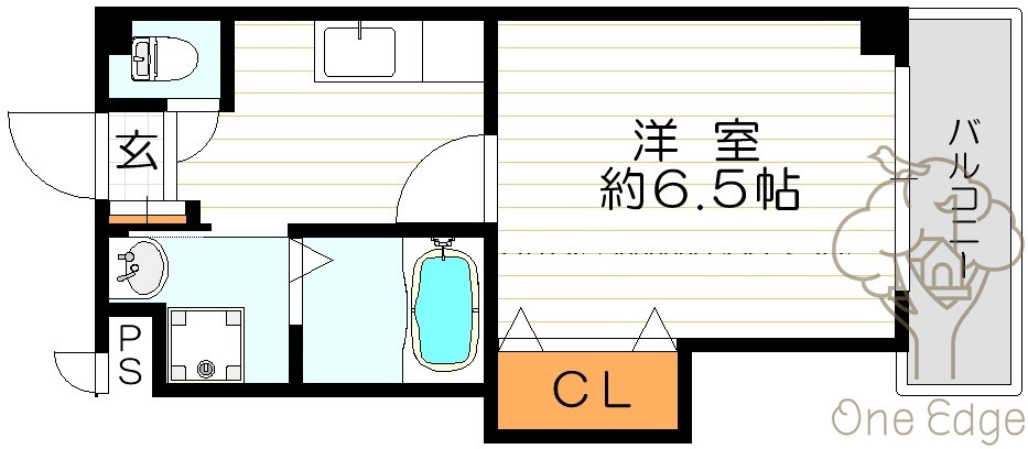 メゾンドアヴェルⅣの間取り