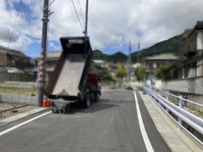 【前面道路含む現地写真】 | 大津市坂本2丁目2付近　分譲地 | 2025年04月　撮影