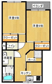 【間取り】 | シャルール本楯Ⅱ