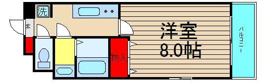 メルクリオール難波の間取り