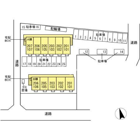 ロイヤルシティ　Ａの区画図